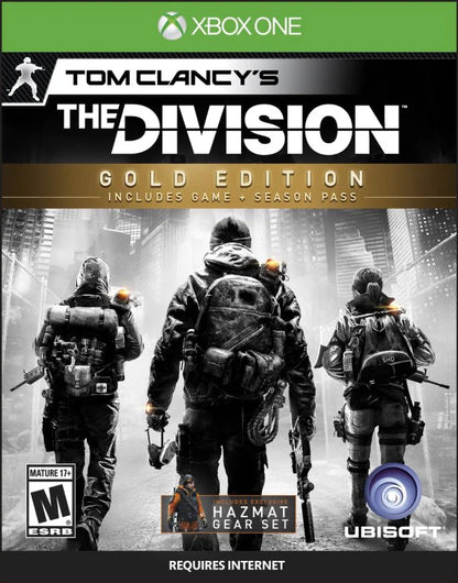 Tom Clancy's The Division [Gold Edition] – Xbox One (XONE) cover art for online open-world third-person shooter video game