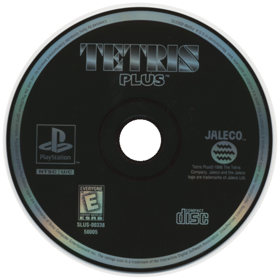 Tetris Plus disc art for PlayStation 1 (PS1) video game