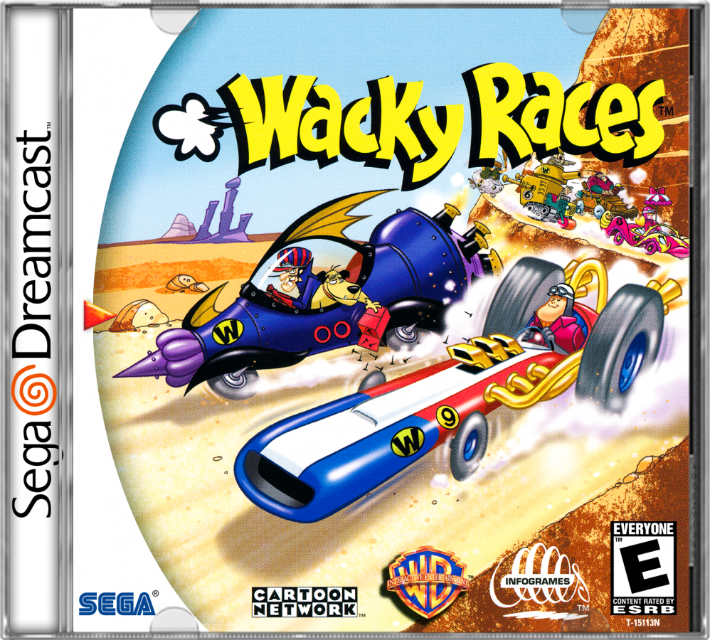 Wacky Races cover art for Sega Dreamcast (DC) video game 