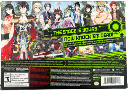 Tokyo Mirage Sessions FE Special Edition retro Nintendo Wii U video game featuring fantasy JRPG combat, anime style storytelling, turn based battles and music inspired adventure gameplay - back of box