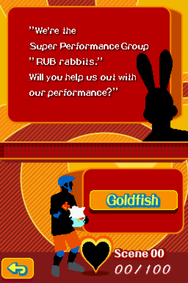 Project Rub PAL for Nintendo DS with quirky touch-based mini-game challenges gameplay