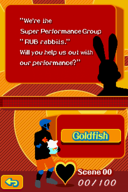 Project Rub PAL for Nintendo DS with quirky touch-based mini-game challenges gameplay