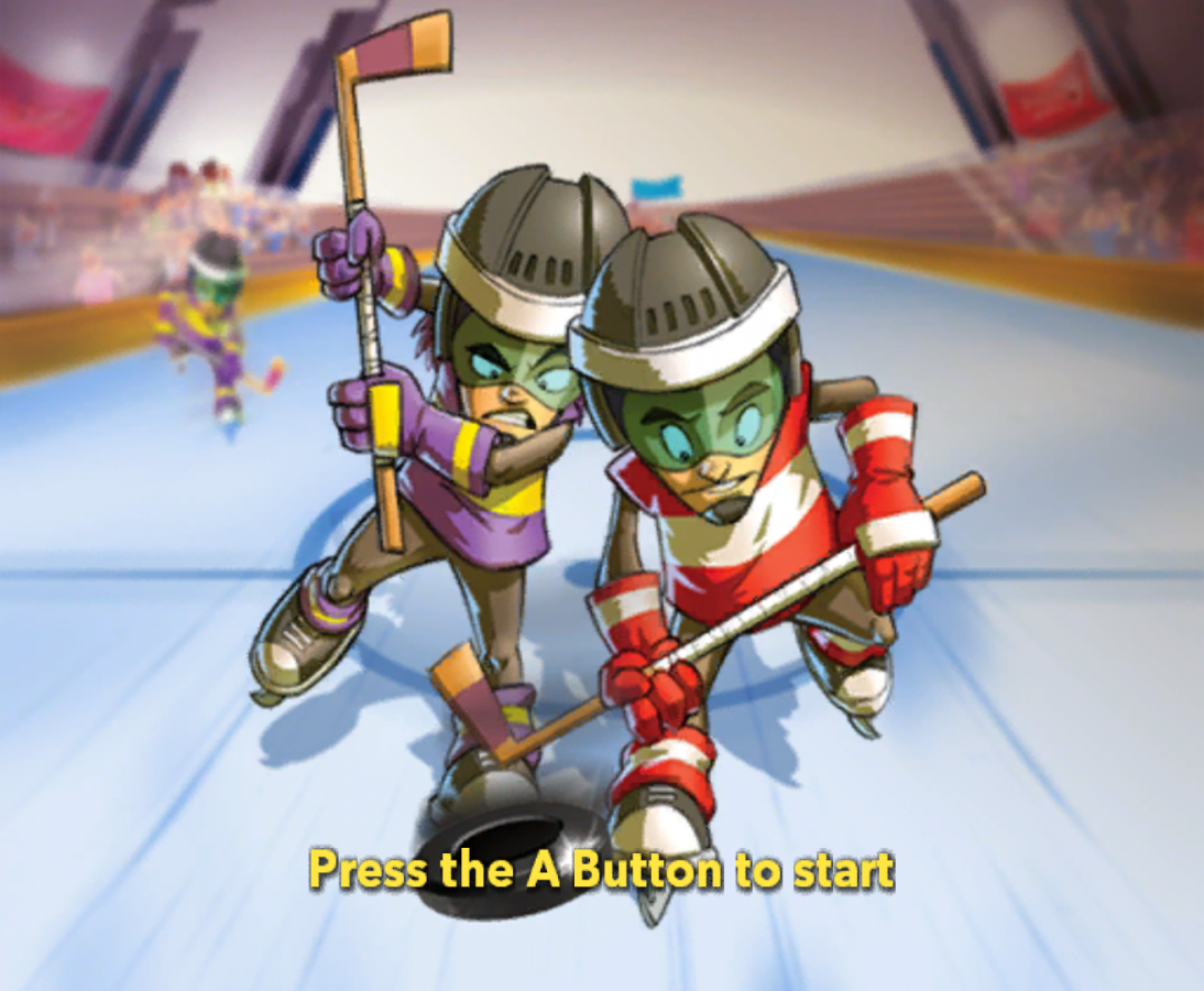 Kidz Sports: Ice Hockey – Nintendo Wii (Wii) arcade ice hockey sports video game title screen