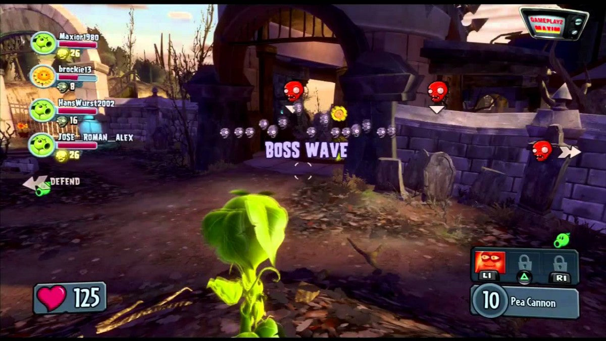Plants vs Zombies: Garden Warfare gameplay for PlayStation 3 (PS3) video game