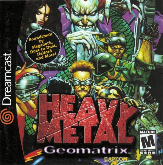 Heavy Metal Geomatrix cover art for Sega Dreamcast (DC) video game