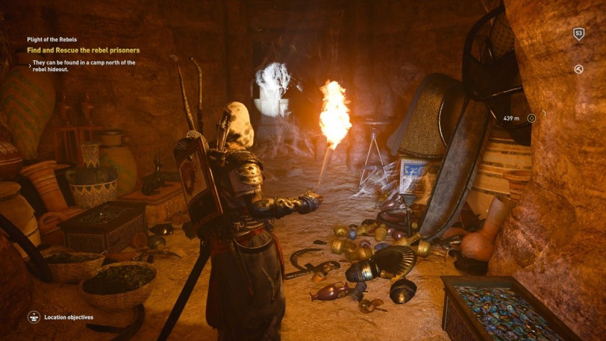 Assassin's Creed Origins Steelbook PlayStation 4 game featuring open-world action adventure gameplay and collectible steelbook case screenshot