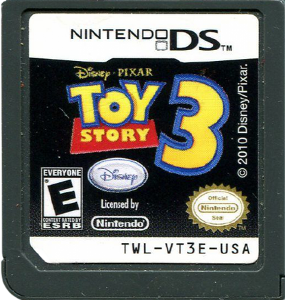 Disney Pixar Toy Story 3 The Video Game Nintendo DS video game, action adventure, movie tie-in gameplay, family-friendly handheld console title cartridge