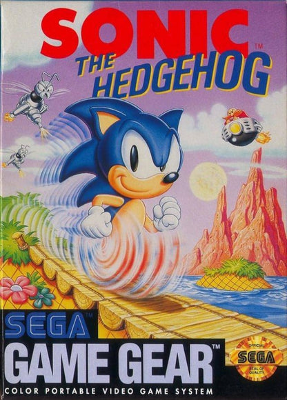 Sonic the Hedgehog cover art for Sega Game Gear (GG) video game