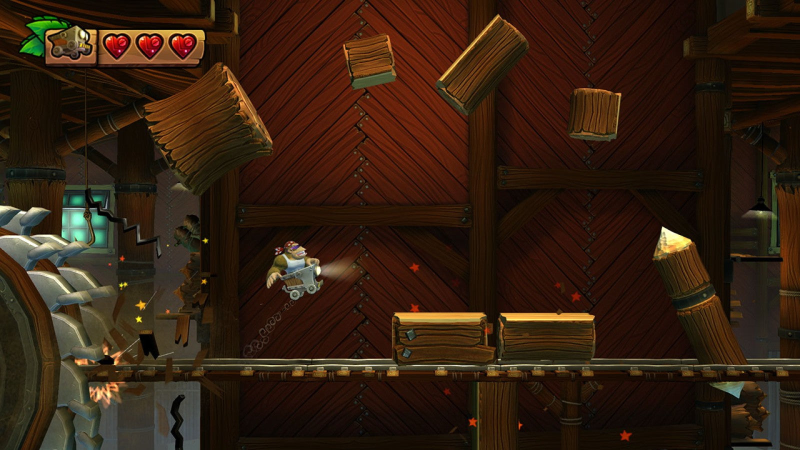 Donkey Kong Country: Tropical Freeze gameplay for Nintendo Switch (NS) featuring side‑scrolling platform action with dynamic levels, cooperative play, and classic Donkey Kong characters.
