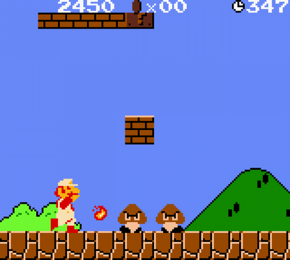 Super Mario Bros Deluxe for Game Boy Color, gameplay for a platformer video game with side-scrolling gameplay, classic level design, retro action challenges, and iconic character-based gameplay