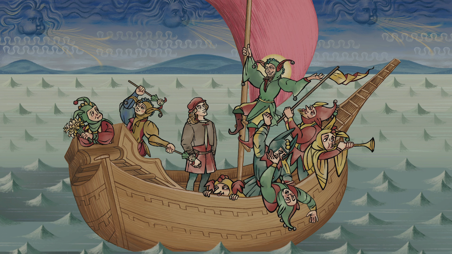Pentiment Limited Run #229 Nintendo Switch inspired design featuring historical narrative adventure aesthetic illuminated manuscript inspired artwork medieval mystery storytelling branching dialogue choices investigative gameplay rich period detail and atmospheric illustrated presentation gameplay