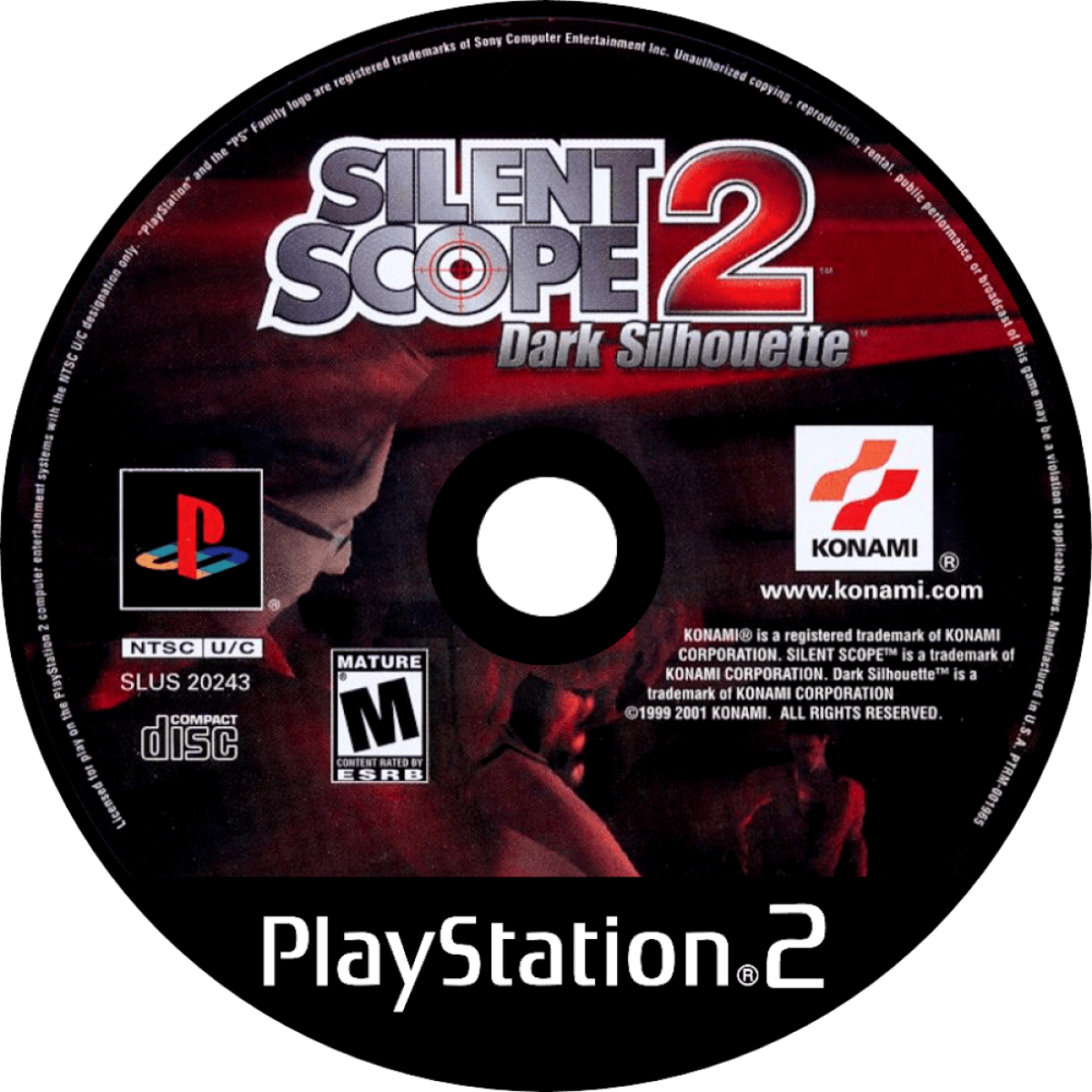 Silent Scope 2 Dark Silhouette arcade style sniper shooter video game featuring precision long range shooting cinematic missions realistic scope mechanics and intense tactical action experience disc