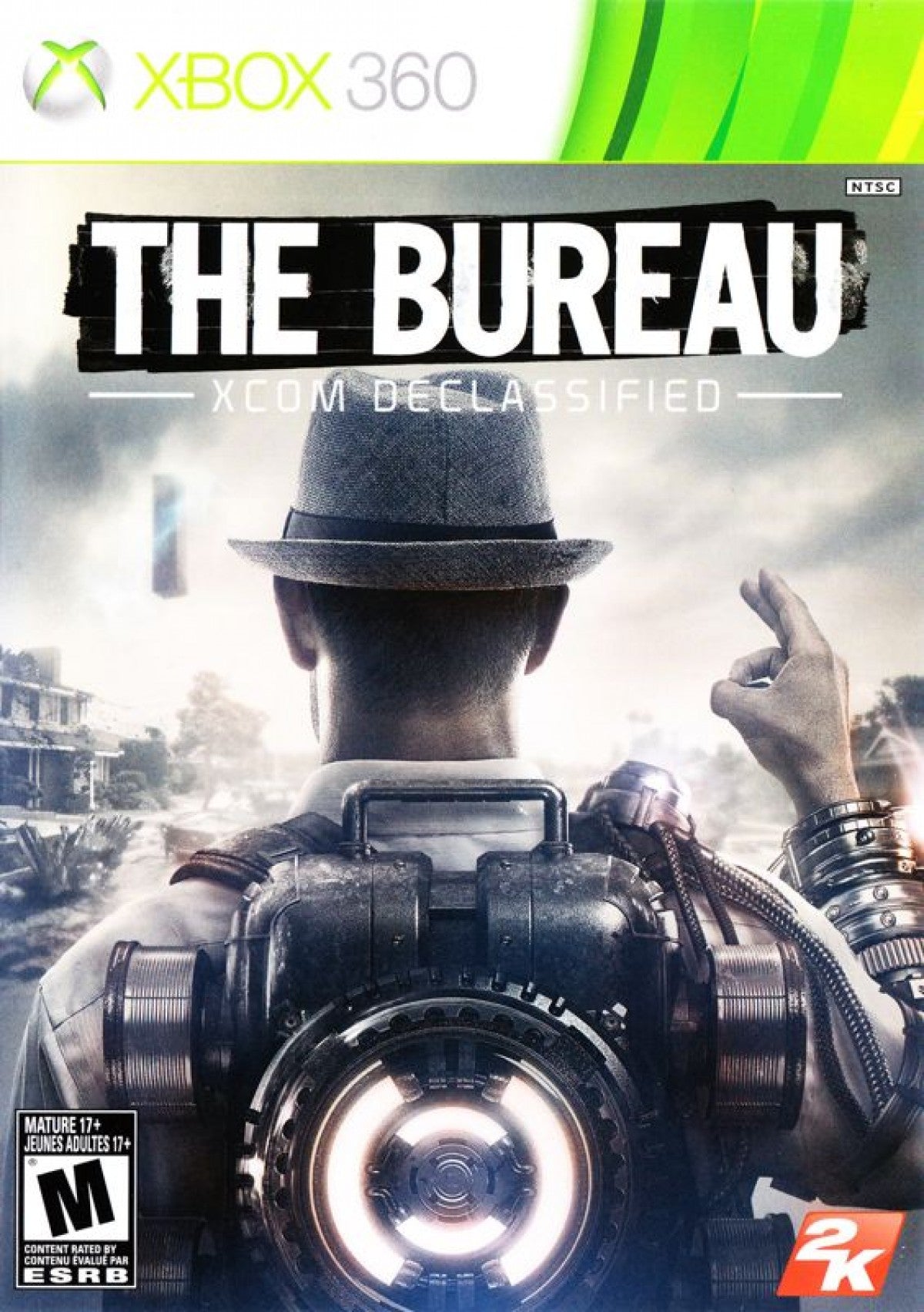 The Bureau XCOM Declassified for Xbox 360 tactical third person shooter video game featuring squad based combat 1960s sci fi setting alien invasion storyline and strategic command elements from the XCOM franchise cover art