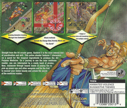 Gunbird 2 Sega Dreamcast retro video game shoot em up back of case
