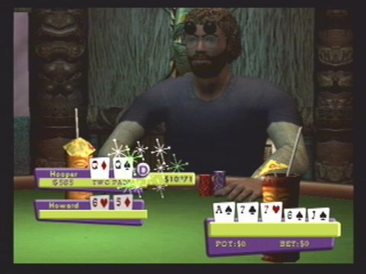 World Championship Poker – PlayStation 2 (PS2) video game gameplay, poker simulation.