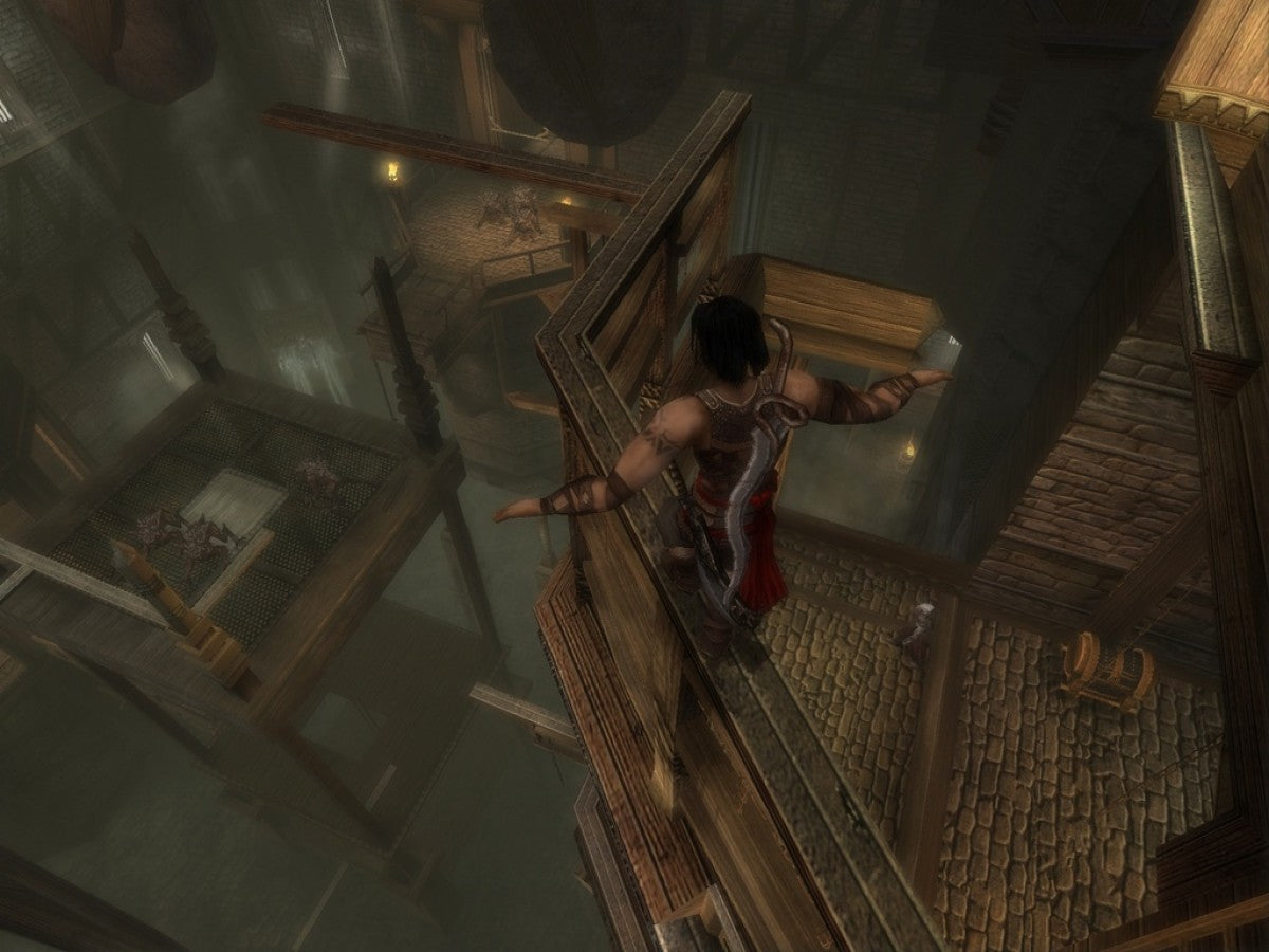 Prince of Persia Warrior Within for GameCube featuring intense action adventure gameplay with dark fantasy themes gameplay screenshot