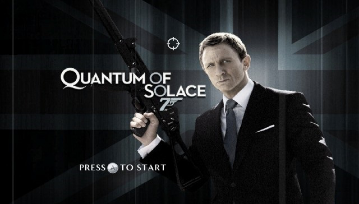 007 Quantum of Solace title screen art for Nintendo Wii (Wii) video game