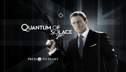007 Quantum of Solace title screen art for Nintendo Wii (Wii) video game