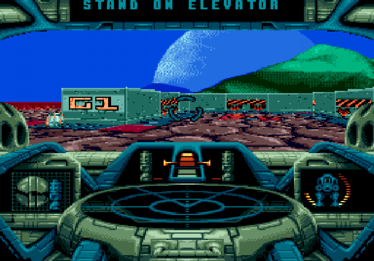 Battlecorps Sega CD side scrolling mech shooter sci fi action game giant robot combat military missions futuristic battlefield shooting platforming elements fast paced arcade gameplay Psygnosis retro gaming Sega CD software video game title gameplay