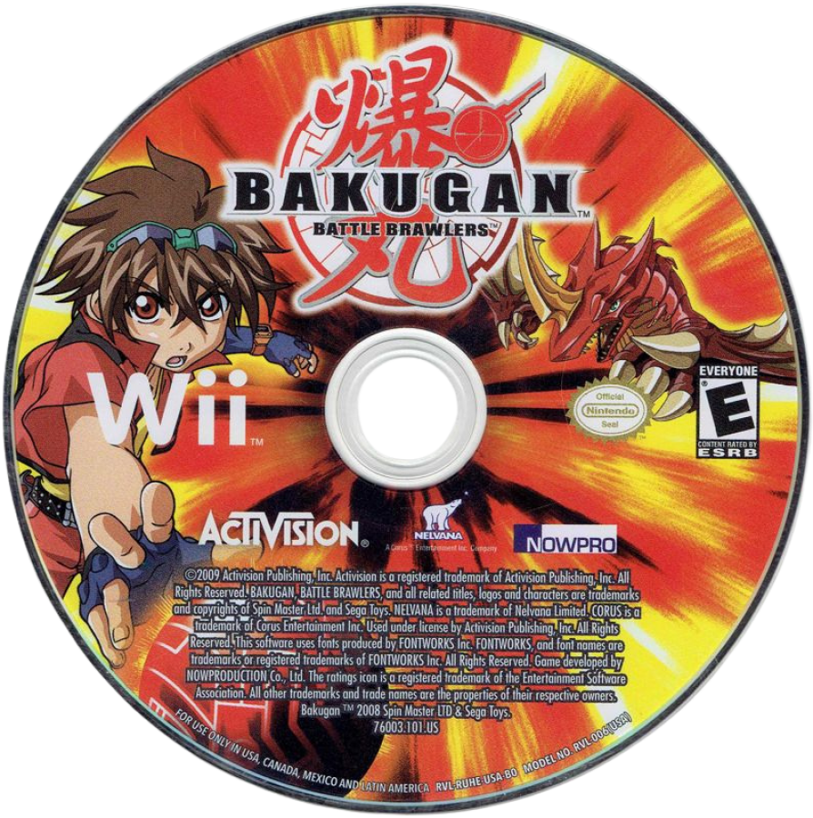 Bakugan: Battle Brawlers disc for Nintendo Wii (Wii) video game