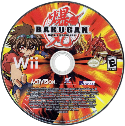 Bakugan: Battle Brawlers disc for Nintendo Wii (Wii) video game
