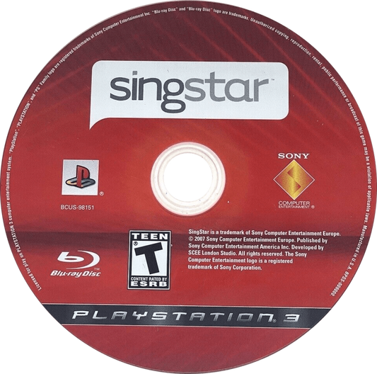 SingStar PlayStation 3 karaoke video game singing competition USB microphone support song library music videos pitch scoring music video recording disc