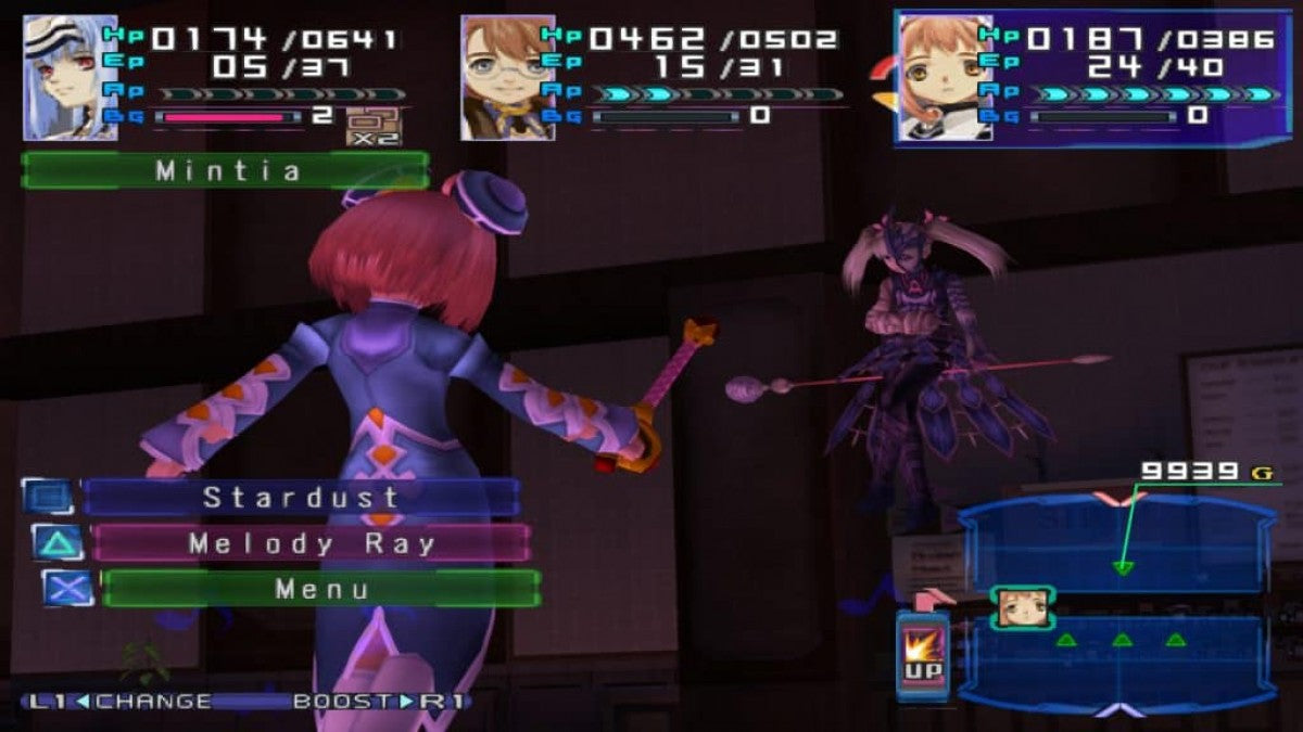 Xenosaga Episode I Der Wille zur Macht Greatest Hits PlayStation 2 PS2 video game, turn-based RPG, sci-fi story-driven adventure, classic console title gameplay screenshot