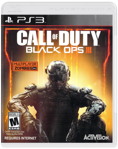 Call of Duty: Black Ops III cover art for PlayStation 3 (PS3) video game
