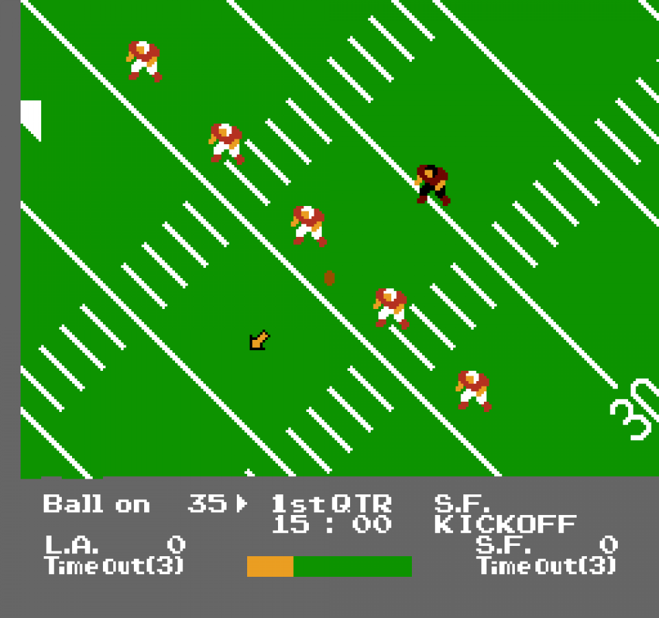 NES Play Action Football gameplay image for Nintendo Entertainment System (NES) retro video game