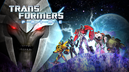 Transformers Prime screen title art for Nintendo Wii U (WiiU) video game