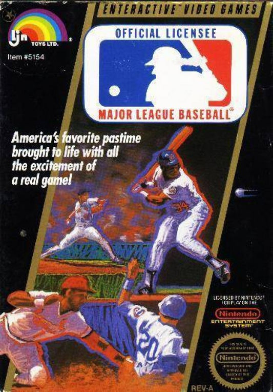 Major League Baseball cover art for Nintendo Entertainment System (NES) video game