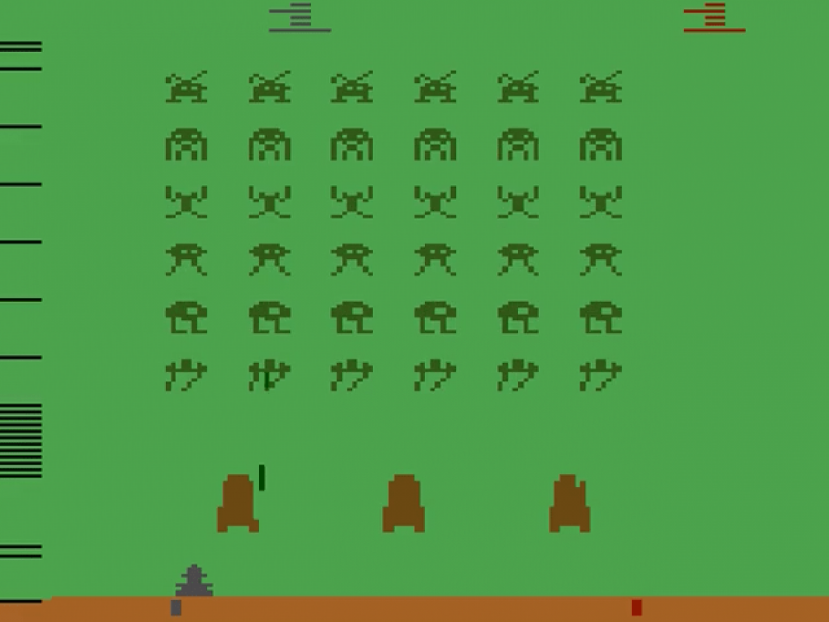 Space Invaders starting screen art for Atari 2600 (2600) video game