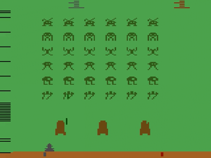 Space Invaders starting screen art for Atari 2600 (2600) video game