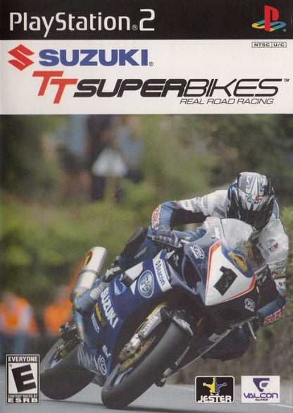 Suzuki TT Superbikes – PlayStation 2 (PS2) video game cover image, motorcycle racing simulation.