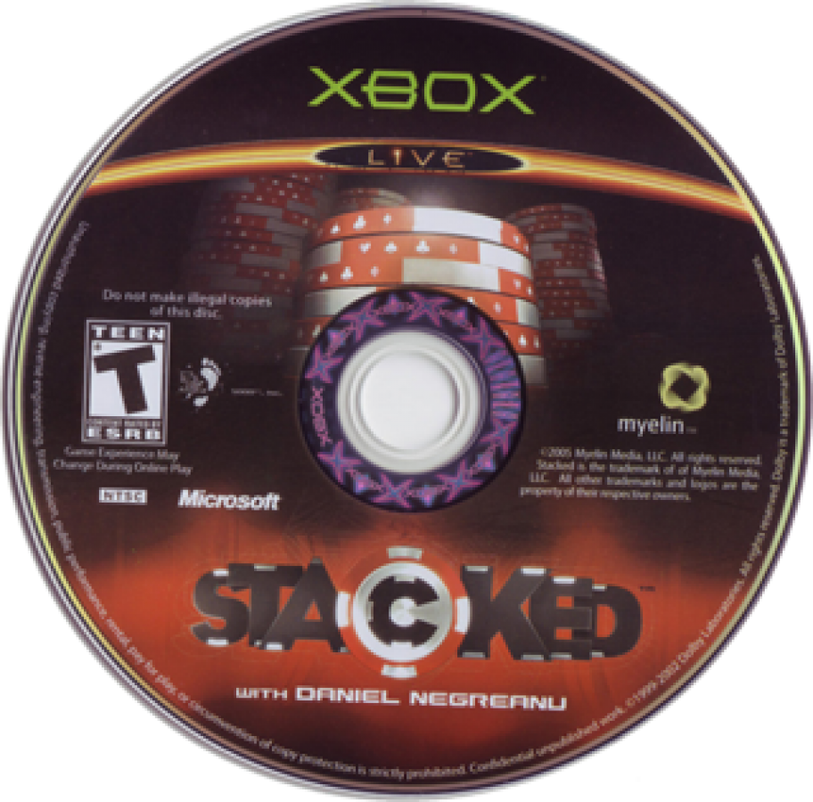 Stacked with Daniel Negreanu disc for Xbox (XBOX) video game