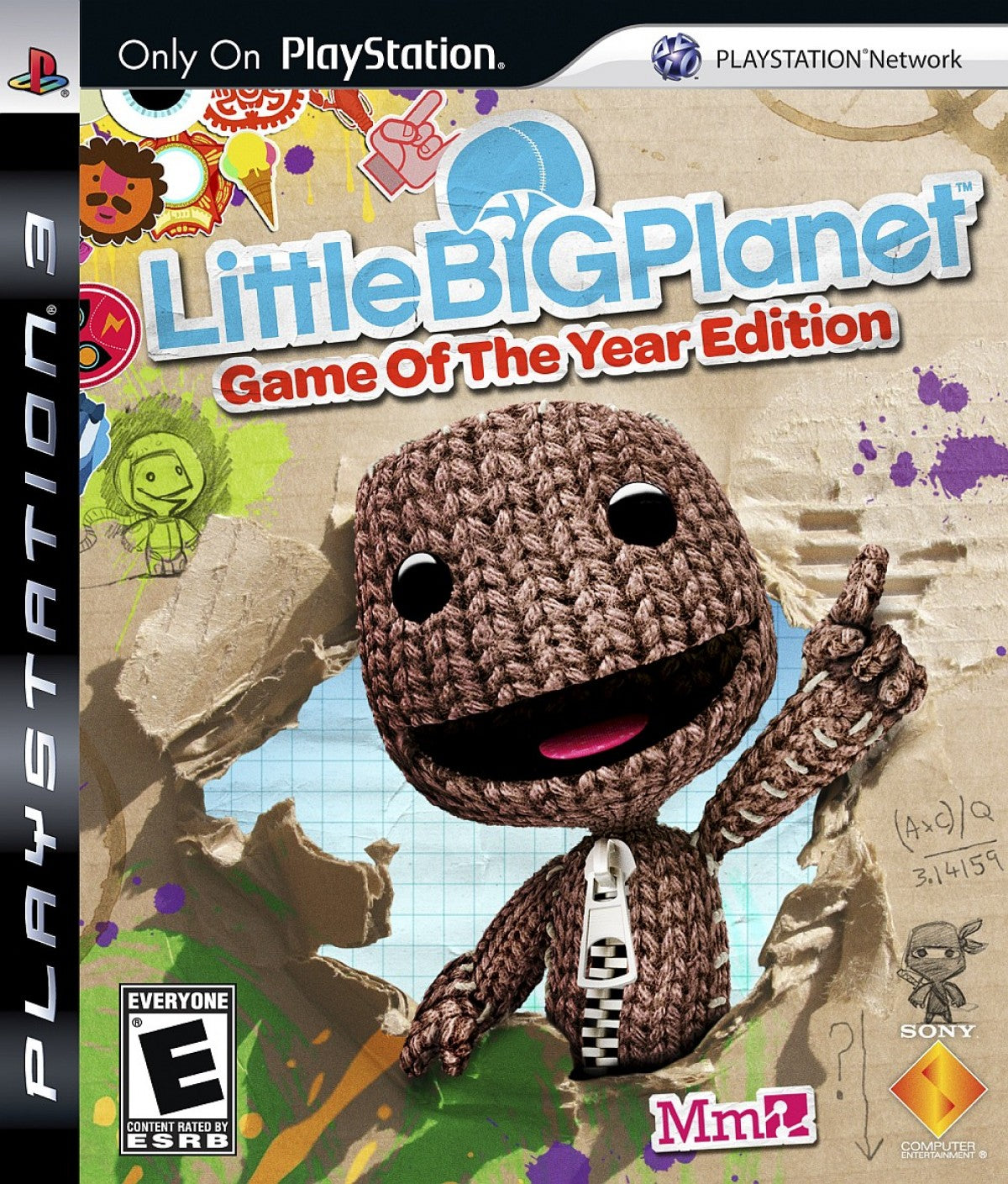 LittleBigPlanet Game of the Year Edition for PlayStation 3 with creative platforming and customizable level design theme front cover