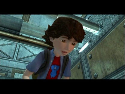 Zathura PS2 Sony PlayStation 2 action adventure game movie tie in space adventure board game themed gameplay sci fi exploration puzzles combat kids family game High Voltage Software retro gaming PlayStation 2 software video game title gameplay