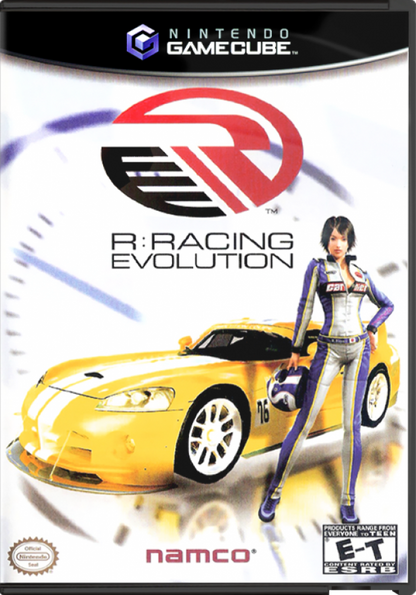 R: Racing Evolution cover art for Nintendo GameCube (GC) racing simulation video game