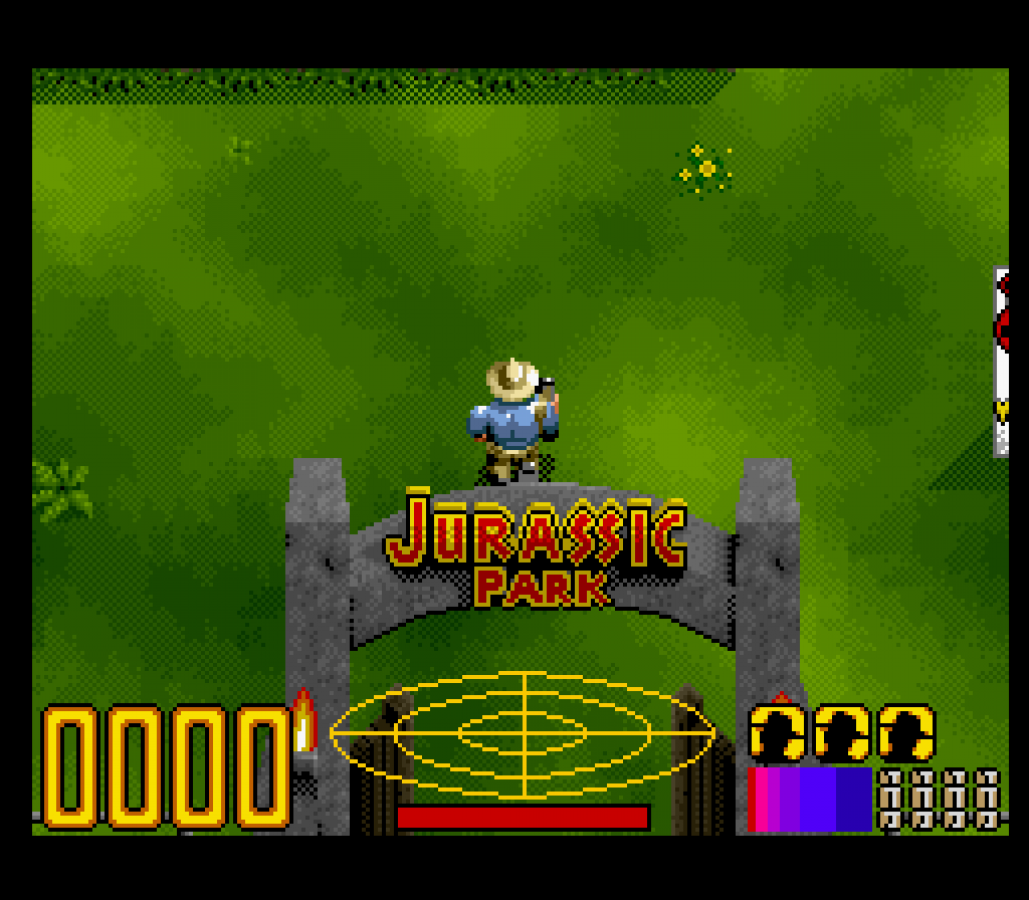 Jurassic Park gameplay image for Super Nintendo Entertainment System (SNES) retro video game 