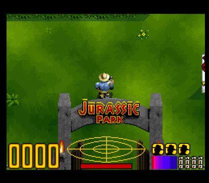 Jurassic Park gameplay image for Super Nintendo Entertainment System (SNES) retro video game 