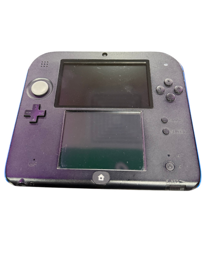 Nintendo 2DS Blue handheld console front view off