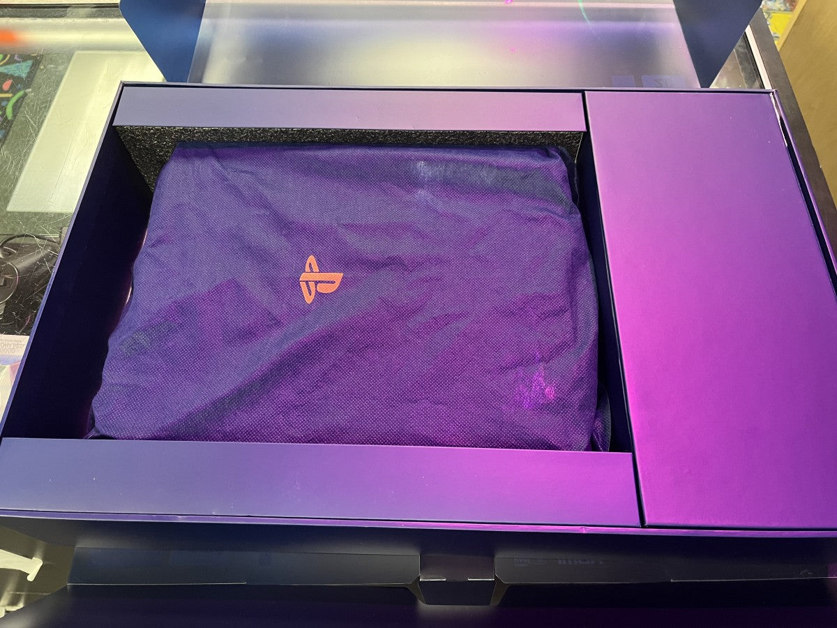 PS4 2TB 500 Million Limited Edition In Box Good Condition PlayStation 4 PS4 gaming console featuring 2TB hard drive storage limited 500 million edition translucent blue design matching DualShock 4 controller PlayStation gaming performance in box condition collectible Sony hardware and gaming collector appeal opened box