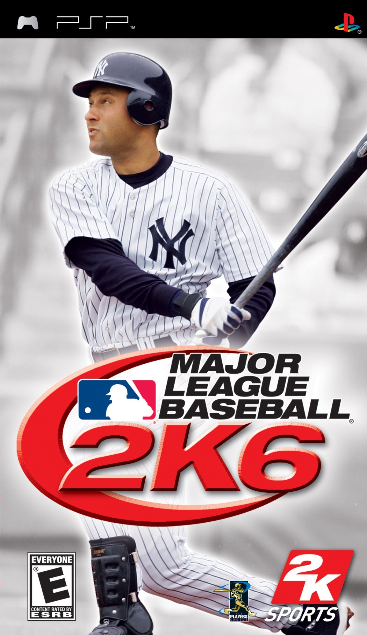 Major League Baseball 2K6 PSP baseball sports game with portable pitching batting and season play simulation cover art
