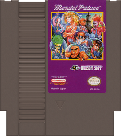 Mendel Palace cartridge for Nintendo Entertainment System (NES) retro video game