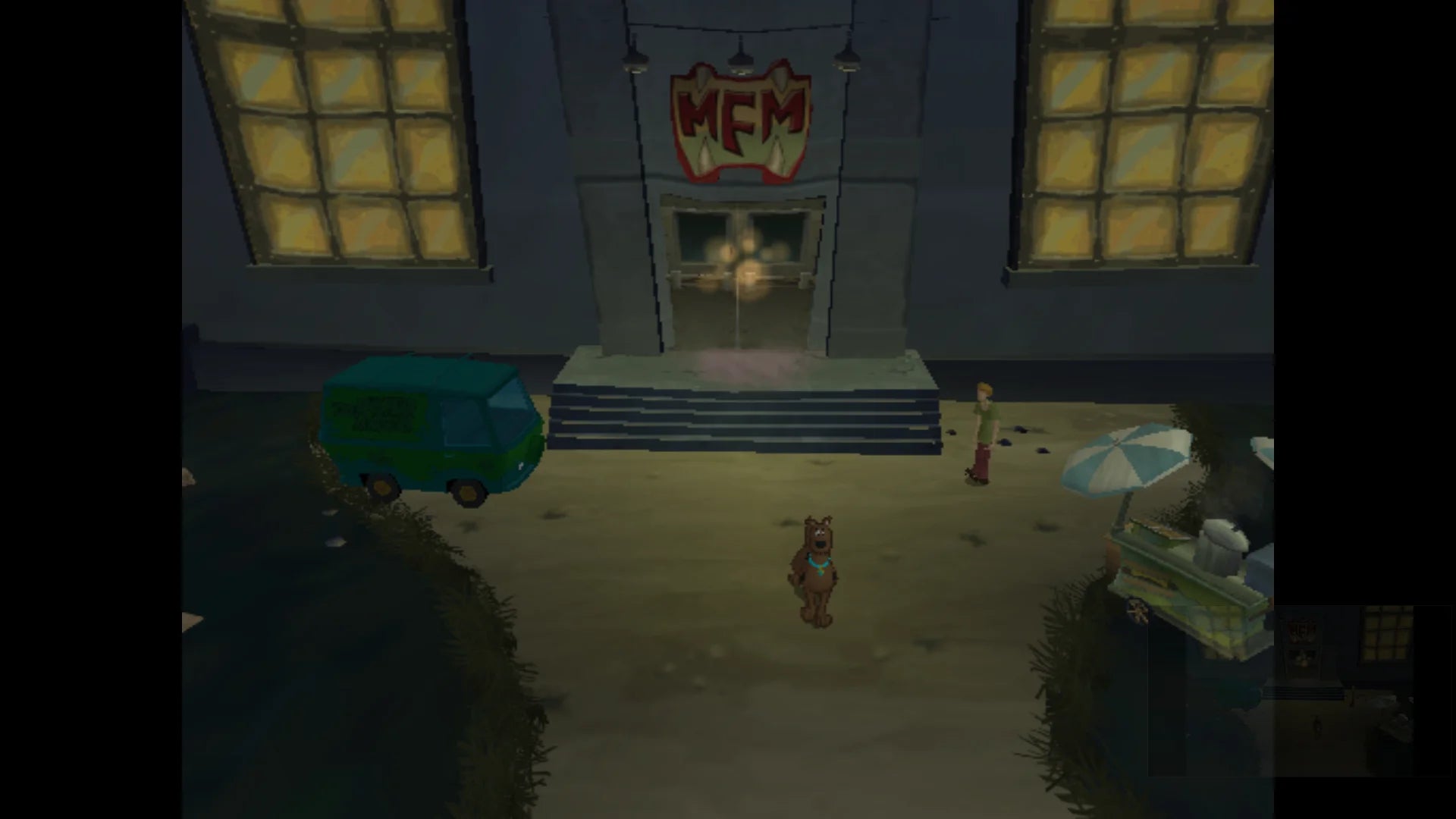 Gameplay for Scooby-Doo Unmasked GameCube GC video game, action platformer, mystery adventure, cartoon-based gameplay, family-friendly, Nintendo GameCube title