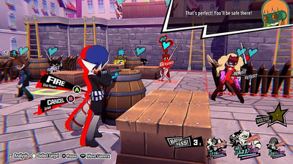Persona 5 Tactica Nintendo Switch inspired design featuring tactical strategy role playing adventure aesthetic Phantom Thieves squad combat grid based battles stylish anime visuals character driven storytelling turn based gameplay and vibrant fantasy revolution presentation gameplay