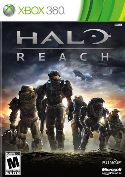 Halo: Reach cover art for Xbox 360 (X360) sci-fi first-person shooter video game