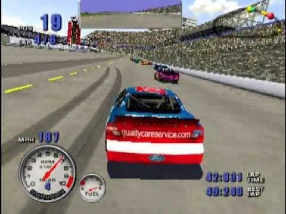 NASCAR 2001 – PlayStation 2 (PS2) stock car racing sports video game gameplay