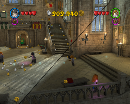 LEGO Harry Potter Years 5 to 7 Nintendo Wii game featuring action adventure gameplay based on the final Harry Potter films with spell casting puzzle solving cooperative multiplayer character unlocks and LEGO style humor across Hogwarts and beyond gameplay