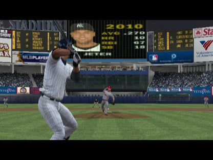 MLB 11: The Show gameplay for PlayStation 2 (PS2) featuring authentic baseball simulation with real teams, players, and immersive stadium gameplay.